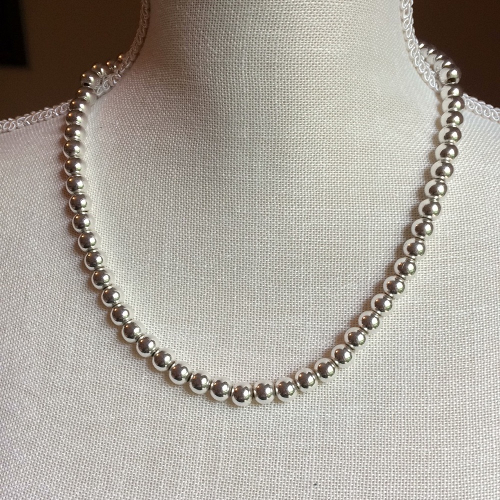 NAPIER POLISHED STEEL NECKLACE VINTAGE